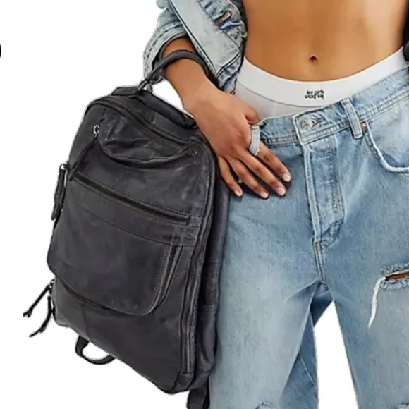 Free People Smoke Leather East End Backpack East End Leather Backpack | Free People main image 2
